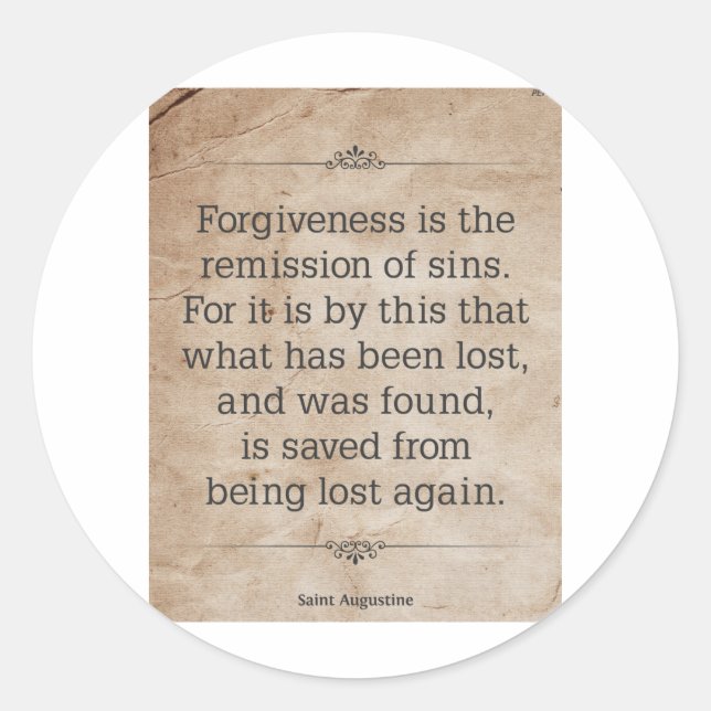 Adesivo Redondo Rua. Augustine nº 2 (Frente)