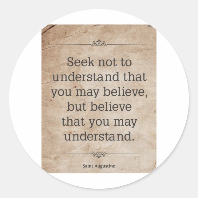 Adesivo Redondo Rua. Augustine nº 4 (Frente)