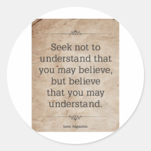 Adesivo Redondo Rua. Augustine nº 4