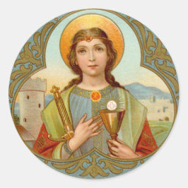 Adesivo Redondo Rua. Barbara (BK 001)