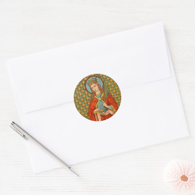 Adesivo Redondo Rua. Barbara (JP 01) (Envelope)