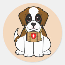 Adesivo Redondo Rua Bernard Puppy