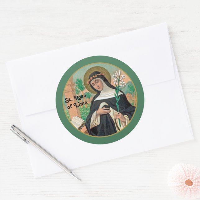 Adesivo Redondo Rua de Lima (Detalhe; K 48) (Envelope)