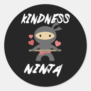 Adesivo Redondo Rua de Professores da Escola Ninja