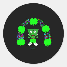 Adesivo Redondo Rua do Patrick FrankenCheese Round Sticker