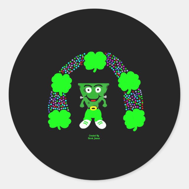 Adesivo Redondo Rua do Patrick FrankenCheese Round Sticker (Frente)