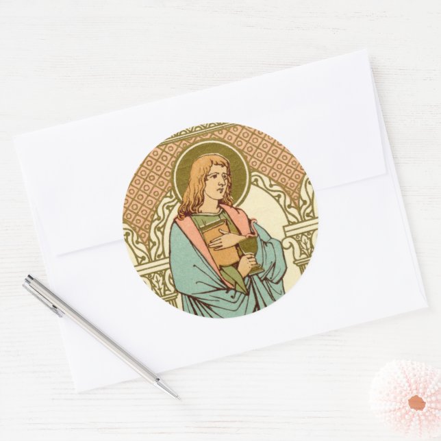 Adesivo Redondo Rua. John o Evangelista (RLS 07) (Envelope)