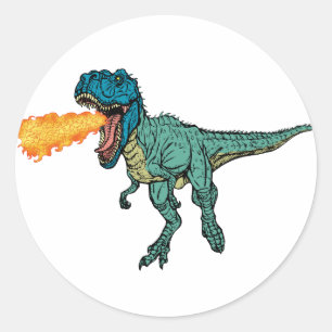 Adesivo Redondo Rua Judeasaurus Rex por Steve Miller