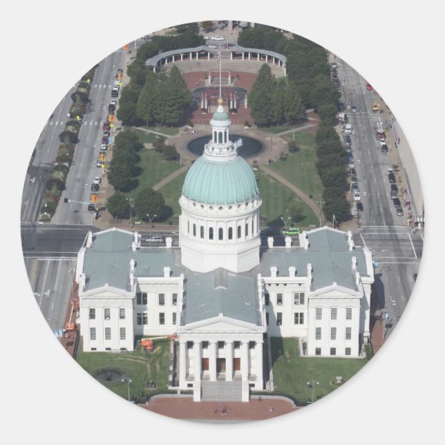 Adesivo Redondo Rua Louis Stickers (Frente)