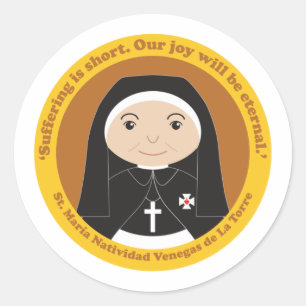 Adesivo Redondo Rua: María Natividad Venegas de La Torre