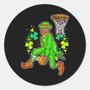 Adesivo Redondo Rua Negra Afro-Americana Leprechaun Bysketbyll Pa