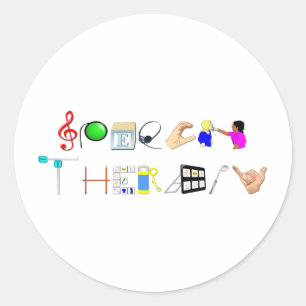 Adesivo Redondo RUA no trabalho