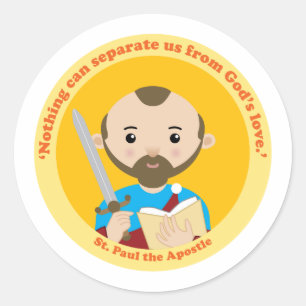 Adesivo Redondo Rua, Paul, o Apóstolo
