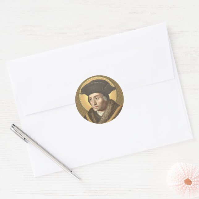 Adesivo Redondo Rua. Thomas More (SAU 026) (Envelope)