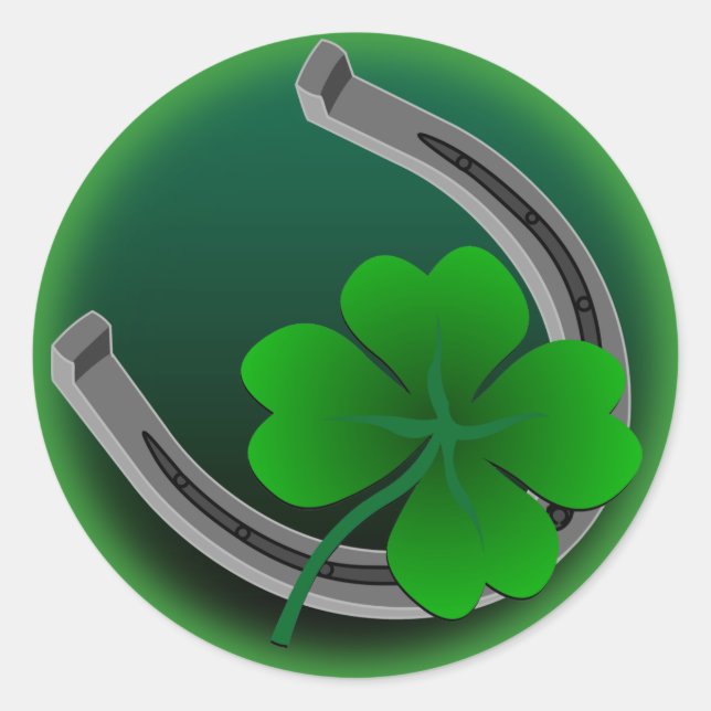 Adesivo Redondo Rua. Vinhetas Clássicas de Sorte (Frente)