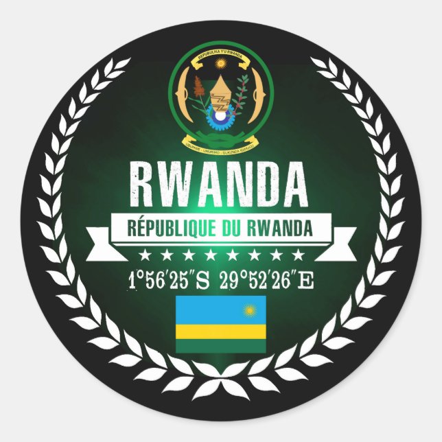 Adesivo Redondo Ruanda (Frente)