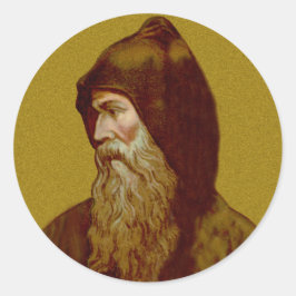 Adesivo Redondo Ruas. Cyril the Monk (M 002)