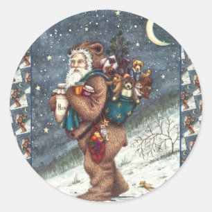 ADESIVO REDONDO RUAS. NICK NO FURACO DE URSO, URSINHOS DE NATAL