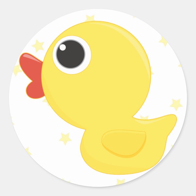 Adesivo Redondo Rubber Duckie (Frente)