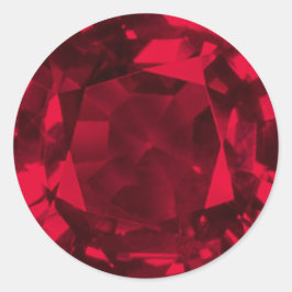 Adesivo Redondo Ruby 1 Sticker