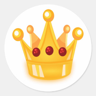 Adesivo Redondo Ruby Crown