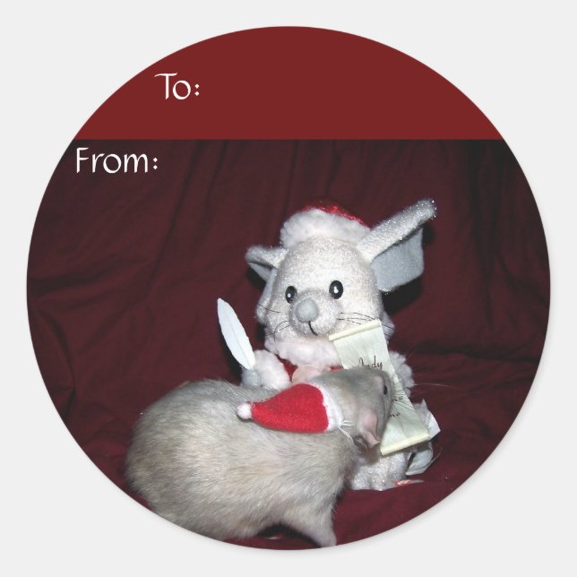 Adesivo Redondo Ruby Gift Sticker (Frente)