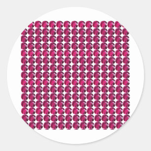 Adesivo Redondo Ruby Red Motif