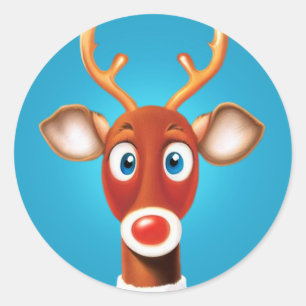 Adesivo Redondo Rudolph