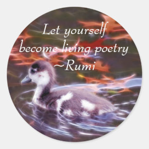 Adesivo Redondo Rumi transforma-se poesia de vida