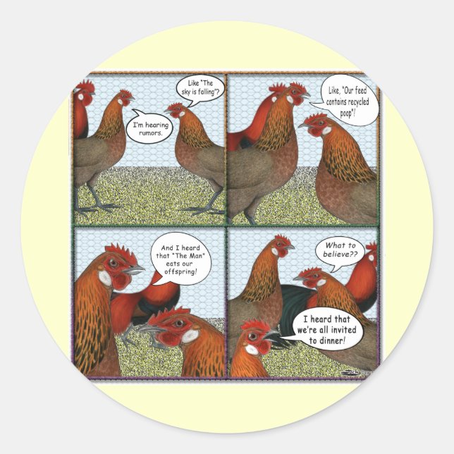 Adesivo Redondo Rumores (Frente)