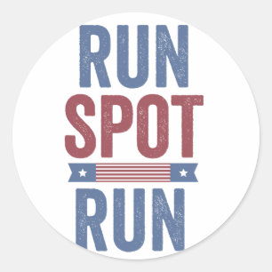 Adesivo Redondo Run Spot Run Presidente Eleição 2024