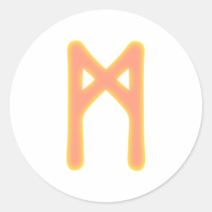 Adesivo Redondo Runa Mannaz