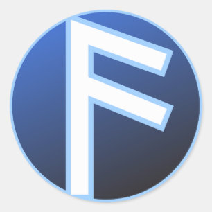 Adesivo Redondo Rune de Ansuz Aesir