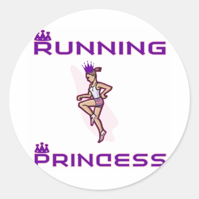Adesivo Redondo RunnerChick Princess (Frente)