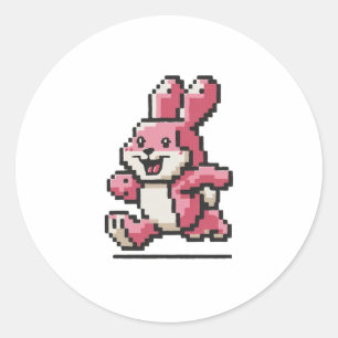 Adesivo Redondo Runny Bunny