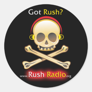 Adesivo Redondo Rush Radio Round Sticker