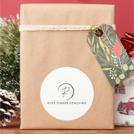 Adesivo Redondo Russ Yeager Coaching Signature Logo