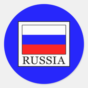 Adesivo Redondo Rússia