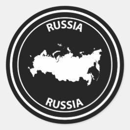 Adesivo Redondo Rússia
