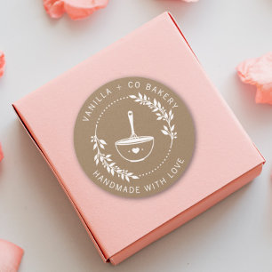 Adesivo Redondo Russo Feita À Mão Com Banha De Amor