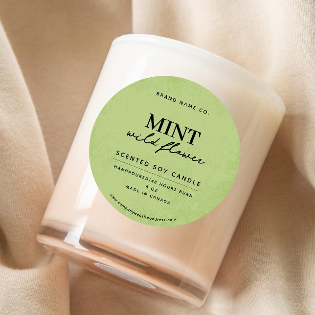 Adesivo Redondo Russo Verde Moderno (Criador carregado)