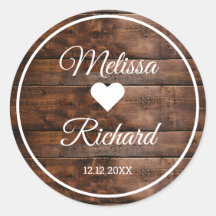 Rustic Barn Wood Country Weding Favor
