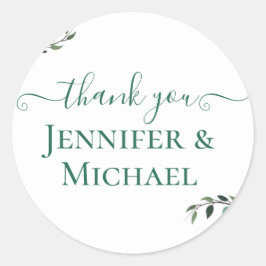 Adesivo Redondo Rustic BOHO Sunflower Casamento Verde