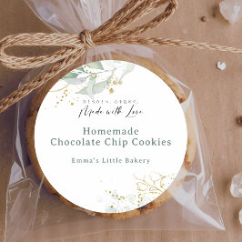 Adesivo Redondo Rustic Botanical Farmers Market Bakery Product