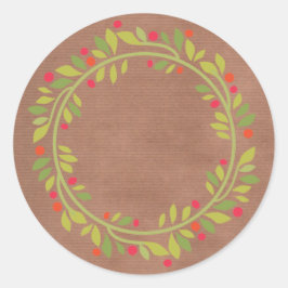 Adesivo Redondo Rustic Canning |Emperramento doméstico ou picles