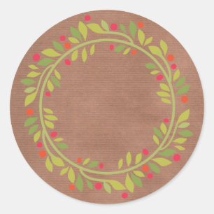 Adesivo Redondo Rustic Canning  Emperramento doméstico ou picles