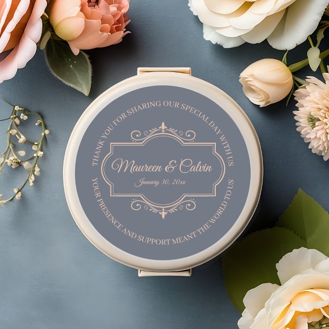 Adesivo Redondo Rustic Filigree, Casamento (Criador carregado)