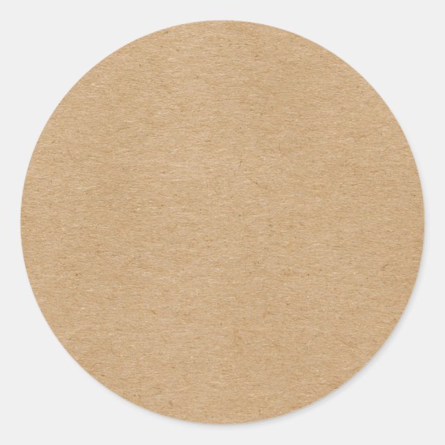 Adesivo Redondo Rustic Kraft Simples e Elegante Boho (Frente)