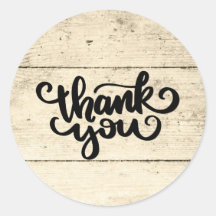 Rustic Obrigado Wooden Plank