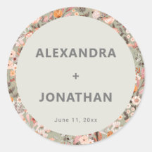 Rustic Wildflower Botanical Couples Shower Custom